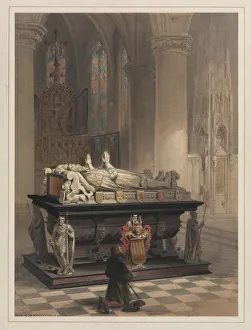 1806 1885 Prints: Tomb of De Merodes Family, Gheel. Creator: Louis Haghe (British, 1806-1885)
