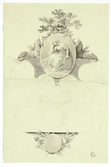 Unicorn Prints: Tomb Monument and Detail, c. 1790. Creator: John Bacon I