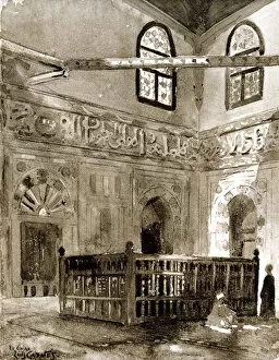 Tomb in a Mosque, Cairo, Egypt, 1928. Artist: Louis Cabanes