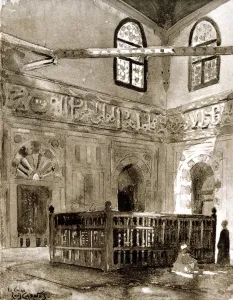 Louis Cabanes Prints: Tomb in a Mosque, Cairo, Egypt, 1928. Artist: Louis Cabanes