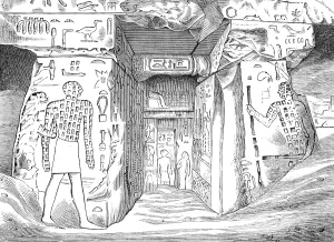 Tomb of Nofre Ma, an Egyptian of the Third Dynasty, at Meidoum, 1880. Creator: Unknown