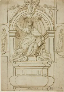 Tomb of Pope Gregory XIV in Saint Peter's, n.d. Creator: Unknown