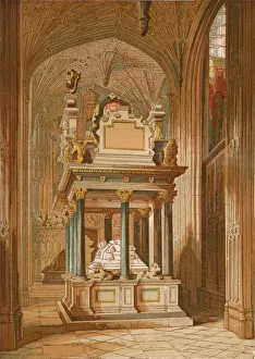 Tomb of Queen Elizabeth. - Westminster Abbey, c1845, (1864)
