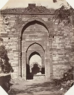 Minarets Gallery: Tomb at the Qutub Minar, Delhi, 1858-61. Creator: Unknown