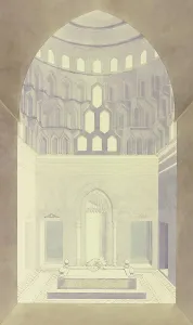Cairo Prints: Tomb of Sultan Quaitbay in Cairo, 1830. Creator: Friedrich Maximilian Hessemer