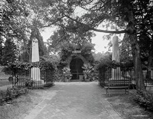 Sepulchral Prints: Tomb of Washington at Mt. Vernon, c.between 1910 and 1920. Creator: Unknown
