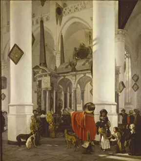 Emanuel Gallery: The Tomb of William the Silent in the Nieuwe Kerk in Delft, 1656