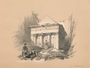 Ionic Prints: Tomb of Zechariah, 1855. Artist: David Roberts