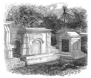 Monuments Prints: Tombs of English officers at Guzerat, 1864. Creator: Unknown