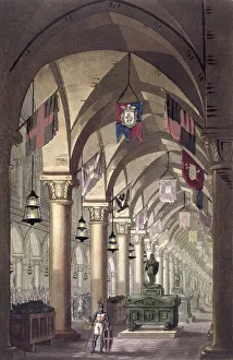 Sanquirico Prints: Tombs of the Knights Templar, c1820-1839. Artist: Alessandro Sanquirico