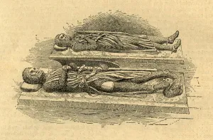 Central London Gallery: Tombs of Knights Templars, 1870, (1897). Creator: Unknown