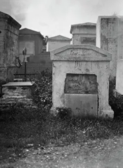 Sepulchral Prints: Tombs in St. Louis Cemetery, New Orleans, between 1920 and 1926. Creator: Arnold Genthe