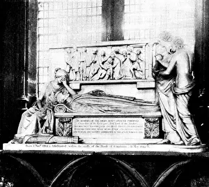 Richard Prints: The tombs of statesmen in Westminster Abbey: Spencer Perceval, 1898. Creator: Unknown