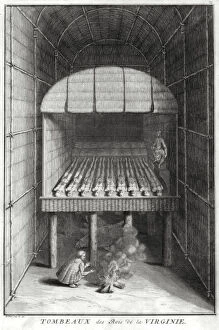 Images Dated 5th May 2010: Tombs of the Virginian kings, c1734. Artist: Bernard Picart