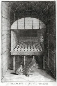 Print Collector18 Prints: Tombs of the Virginian kings, c1734. Artist: Bernard Picart