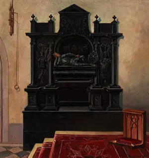 Dominican Prints: Tombstone of Leszek the Black in the Dominican Church in Krakow