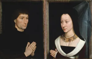 Wimple Gallery: Tommaso di Folco Portinari (1428-1501); Maria Portinari... ca. 1470. Creator: Hans Memling