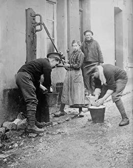 Water Amenities Prints: Tommy Atkins at Etaples, between 1914 and c1915. Creator: Bain News Service