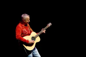 Jeans Prints: Tommy Emmanuel, Hawth, Crawley, West Sussex, january 12, 2017. Artist: Brian O Connor