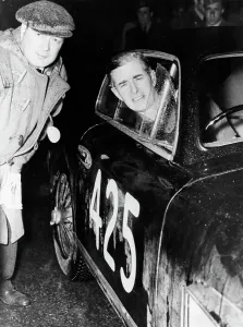 Tommy Prints: Tommy Wisdom, winner of the Grand Turismo Class of the Mille Miglia, 1951