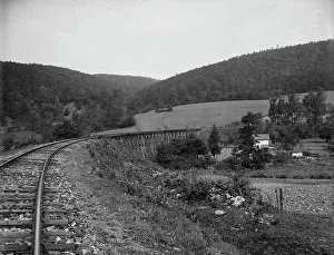 Rail Road Prints: Toms Creek trestle [Frederick County, Md.], between 1900 and 1905. Creator: Unknown