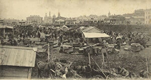 Busy Collection: Tomsk: Market Place, 1900-1904. Creator: Unknown