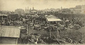 Tomsk: Market Place, 1900-1904. Creator: Unknown