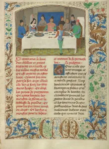 Recto Prints: Tondal Suffers a Seizure at Dinner; Les Visions du chevalier Tondal