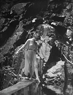 Toes Prints: Tonetti, Miss, at Sneding's Landing, 1921 June 7. Creator: Arnold Genthe