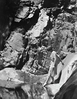 Tonetti, Miss, at Sneding's Landing, 1921 June 7. Creator: Arnold Genthe