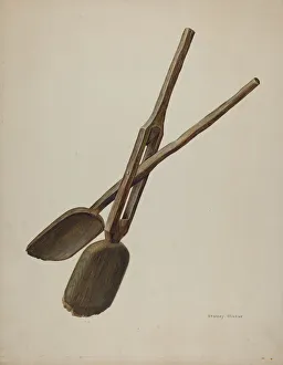 Tongs Prints: Tongs, 1938. Creator: Stanley Mazur