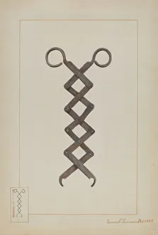 Tongs Prints: Tongs, c. 1937. Creator: Samuel Fineman