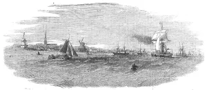 Import Prints: Tonning, on the Eyder, 1854. Creator: Unknown