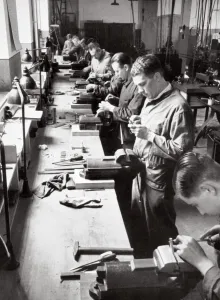Steelworker Prints: Tool factory, Germany, 1936