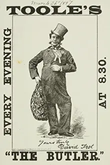 Scrap Book Prints: Toole's 'The Butler', 1887