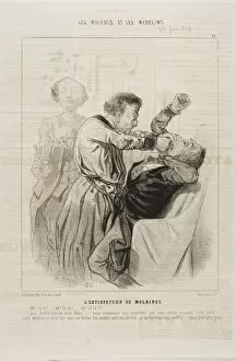 The Tooth Puller (plate 15), 1843. Creator: Charles Emile Jacque