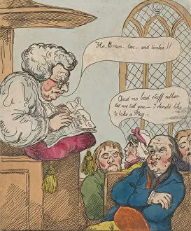 Drunkard Collection: The Topers Mistake, July 20, 1801. July 20, 1801. Creator: Thomas Rowlandson