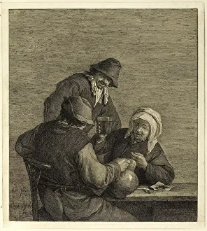 Cornelis Visscher Prints: The Topers, n.d. Creator: Cornelis de Visscher