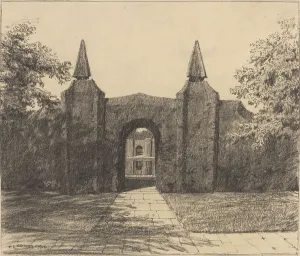 Topiary Archway, 1910. Creator: Frederick Landseer Maur Griggs