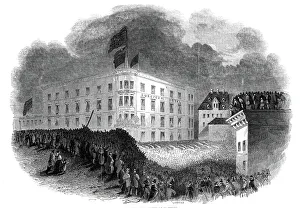 Albert Prince Consort Collection: Torch-light concert at Mayence, 1845. Creator: Ebenezer Landells