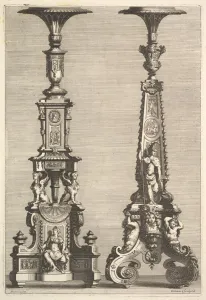Two Torcheres, 1692. Creator: Juan Dolivar