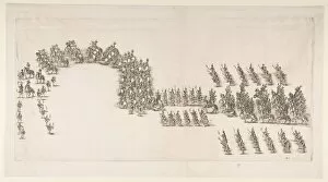 Torchlight Procession at the Modena Carrousel, 1652. Creator: Stefano della Bella