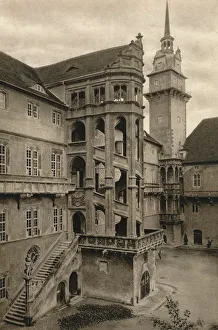 Torgau - Hartenfels Castle courtyard, 1931. Artist: Kurt Hielscher