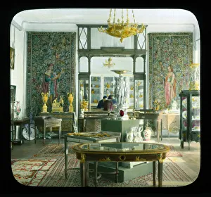 Torgsin store (Trade with foreigners) Interior, Moscow. Artist: DeCou, Branson (1892-1941)