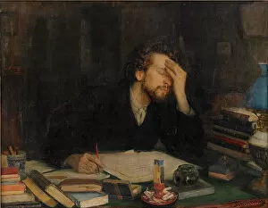 Work Table Gallery: The Torments of Creative Work. Artist: Pasternak, Leonid Osipovich (1862-1945)