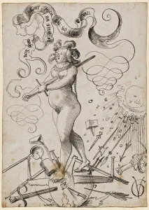 The torments of love, c. 1516. Creator: Graf, Urs (c. 1485-1527 / 28)