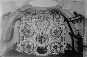 Submarine Prints: Torpedo Tubes, American Submarine, between c1910 and c1915. Creator: Bain News Service