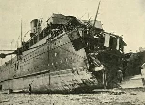 Passenger Ship Gallery: The Torpedoing of the Channel Steamer Sussex, First World War, March 1916, (c1920)