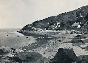 Pebble Beach Prints: Torquay - The Beach, Babbicombe, 1895
