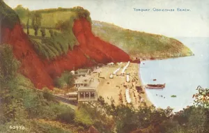 Photochrom Co Ltd Prints: Torquay, Oddicombe Beach, late 19th-early 20th century. Creator: Unknown